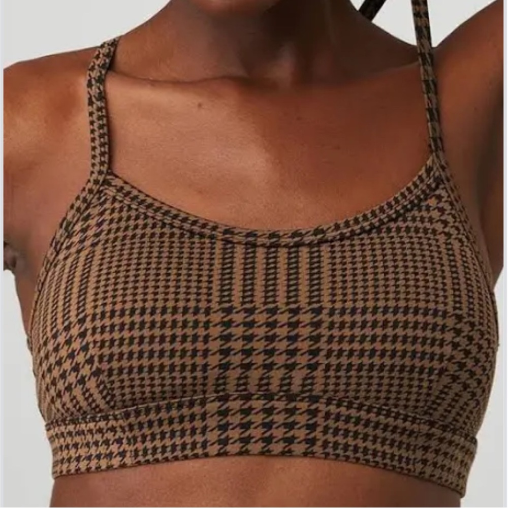 Alo Jacquard Glenplaid Gratitude Bra